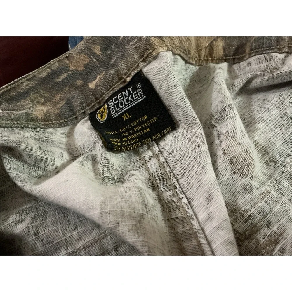 Scent Blocker Men's Camo Hunting Pants XL 36-40 X 30 Realtree Adjustable Waist‎